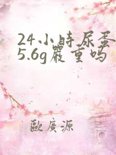 24小时尿蛋白5.6g严重吗