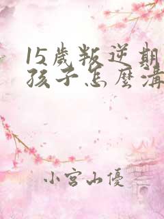 15岁叛逆期的孩子怎么沟通