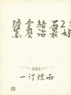 胆囊结石2厘米怎么治最好