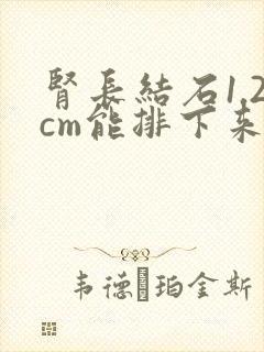 肾长结石1.2cm能排下来吗