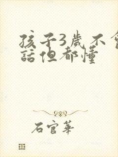 孩子3岁不会说话但都懂