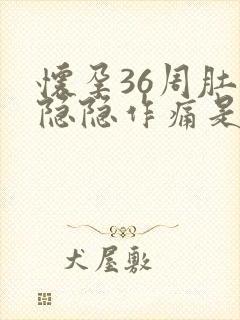 怀孕36周肚子隐隐作痛是什么原因