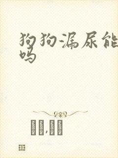 狗狗漏尿能自愈吗