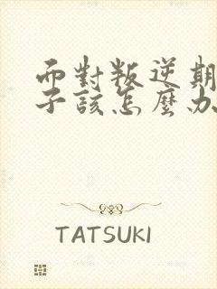 面对叛逆期的孩子该怎么办