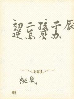 初二孩子厌学叛逆怎么办