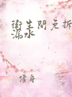 卫生间免拆砖修漏水