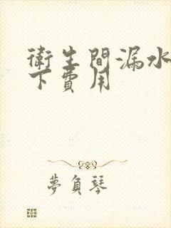 卫生间漏水到楼下费用