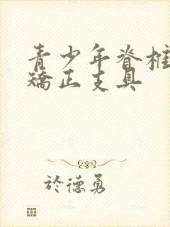 青少年脊椎侧弯矫正支具