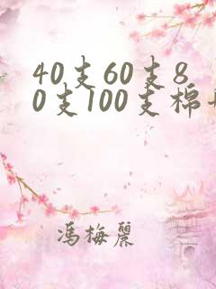 40支60支80支100支棉哪个好