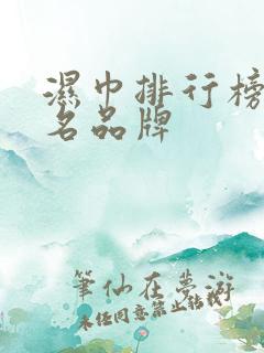 湿巾排行榜前十名品牌