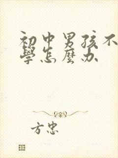 初中男孩不愿上学怎么办