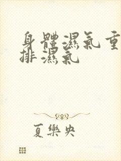 身体湿气重如何排湿气