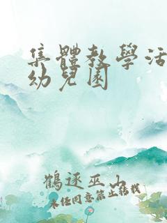 集体教学活动 幼儿园