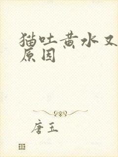 猫吐黄水又拉稀原因