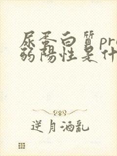 尿蛋白质pro弱阳性是什么意思