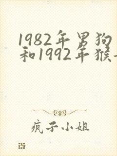 1982年男狗和1992年猴女相配吗