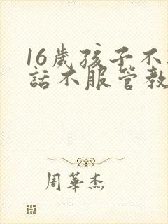 16岁孩子不听话不服管教怎么办?