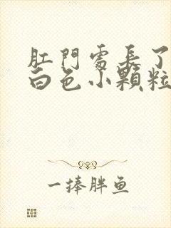 肛门处长了几个白色小颗粒