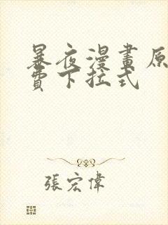 暴夜漫画原著免费下拉式