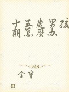 十五岁男孩叛逆期怎么办