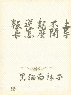 叛逆期不上学家长怎么开导孩子