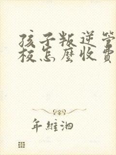 孩子叛逆管教学校怎么收费