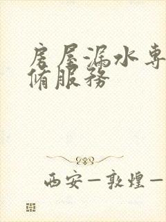 房屋漏水专业维修服务