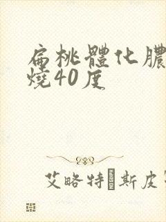 扁桃体化脓发高烧40度