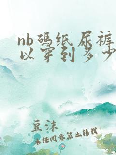 nb码纸尿裤可以穿到多少斤