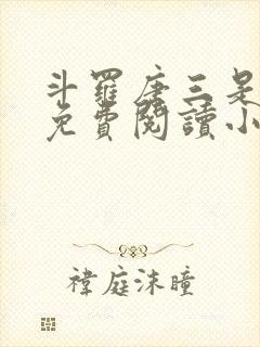 斗罗唐三是我哥免费阅读小说