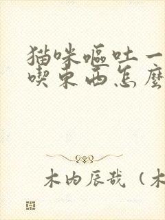 猫咪呕吐一直不吃东西怎么办