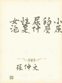 女性尿的小便起泡是什么原因