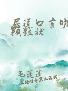 尿道口有明显的颗粒状