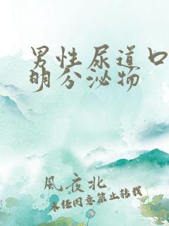 男性尿道口有透明分泌物