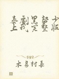 泰剧黑帮少爷爱上我完整版