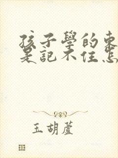 孩子学的东西老是记不住怎么办