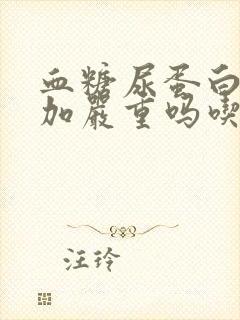 血糖尿蛋白2个加严重吗吃什么药