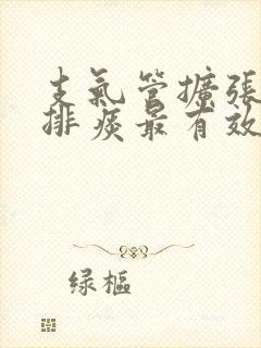 支气管扩张怎样排痰最有效的方法