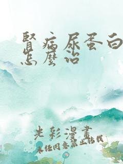 肾病尿蛋白3加怎么治