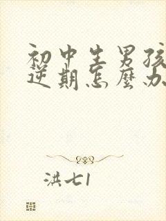 初中生男孩子叛逆期怎么办