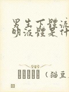 男生下体流出透明液体是什么