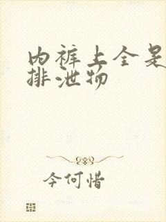 内裤上全是黄色排泄物