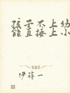 孩子不上幼儿园能直接上小学吗