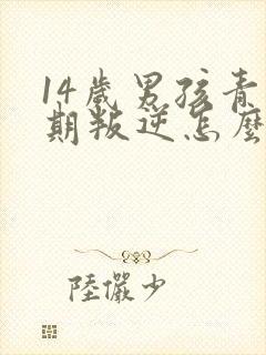 14岁男孩青春期叛逆怎么办