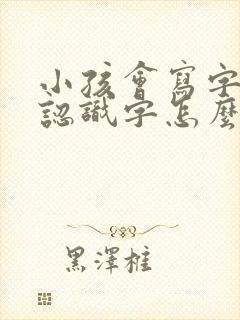 小孩会写字但不认识字怎么办