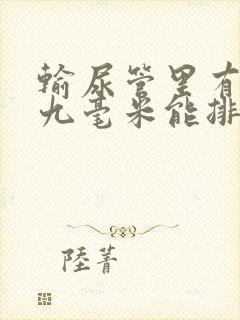 输尿管里有结石九毫米能排出来吗