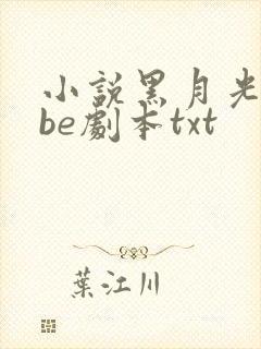 小说黑月光拿稳be剧本txt