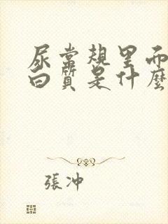 尿常规里面有蛋白质是什么意思