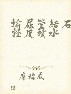 输尿管结石右肾轻度积水