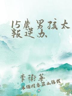 15岁男孩太的叛逆办